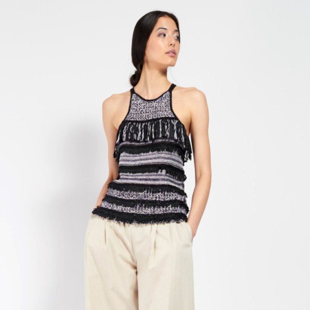 NWT ELEVEN SIX Luxury Knitwear Isa Sweater Tank